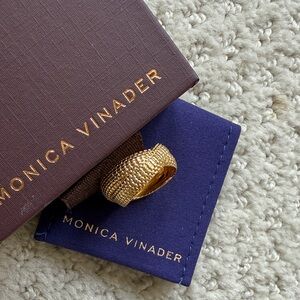 Monica Vinader Heirloom Woven Crossover Ring